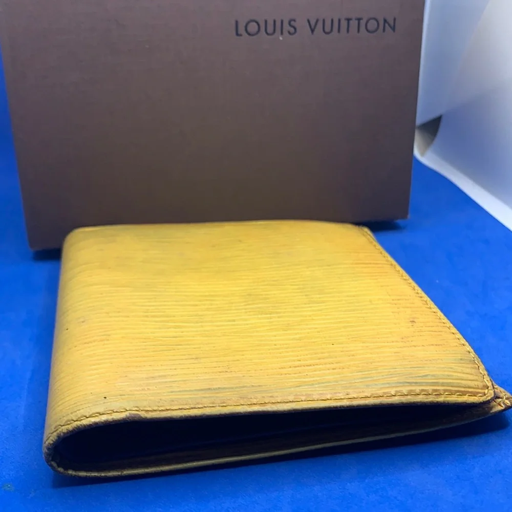 Louis Vuitton vintage‎ Epi leather wallet yellow purple